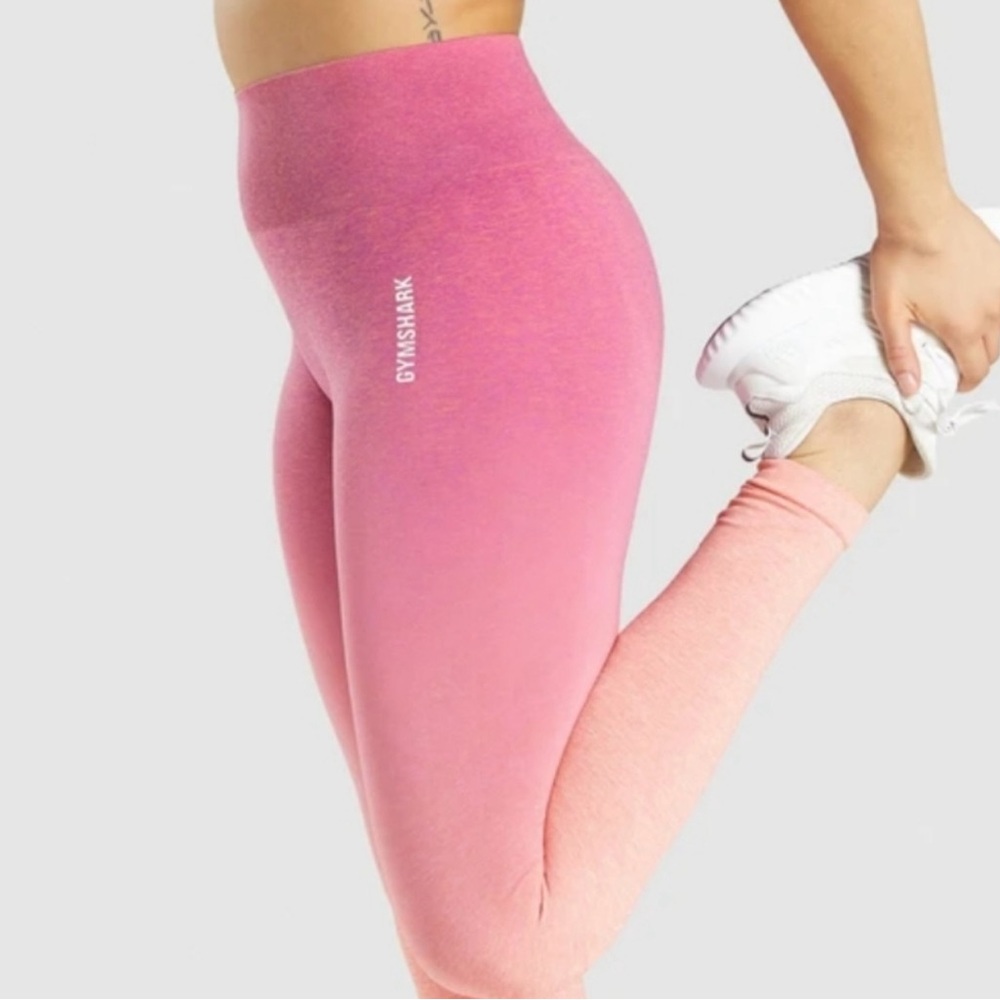 Gymshark Adapt Ombre Pink Seamless Orange Marl / Pink leggings